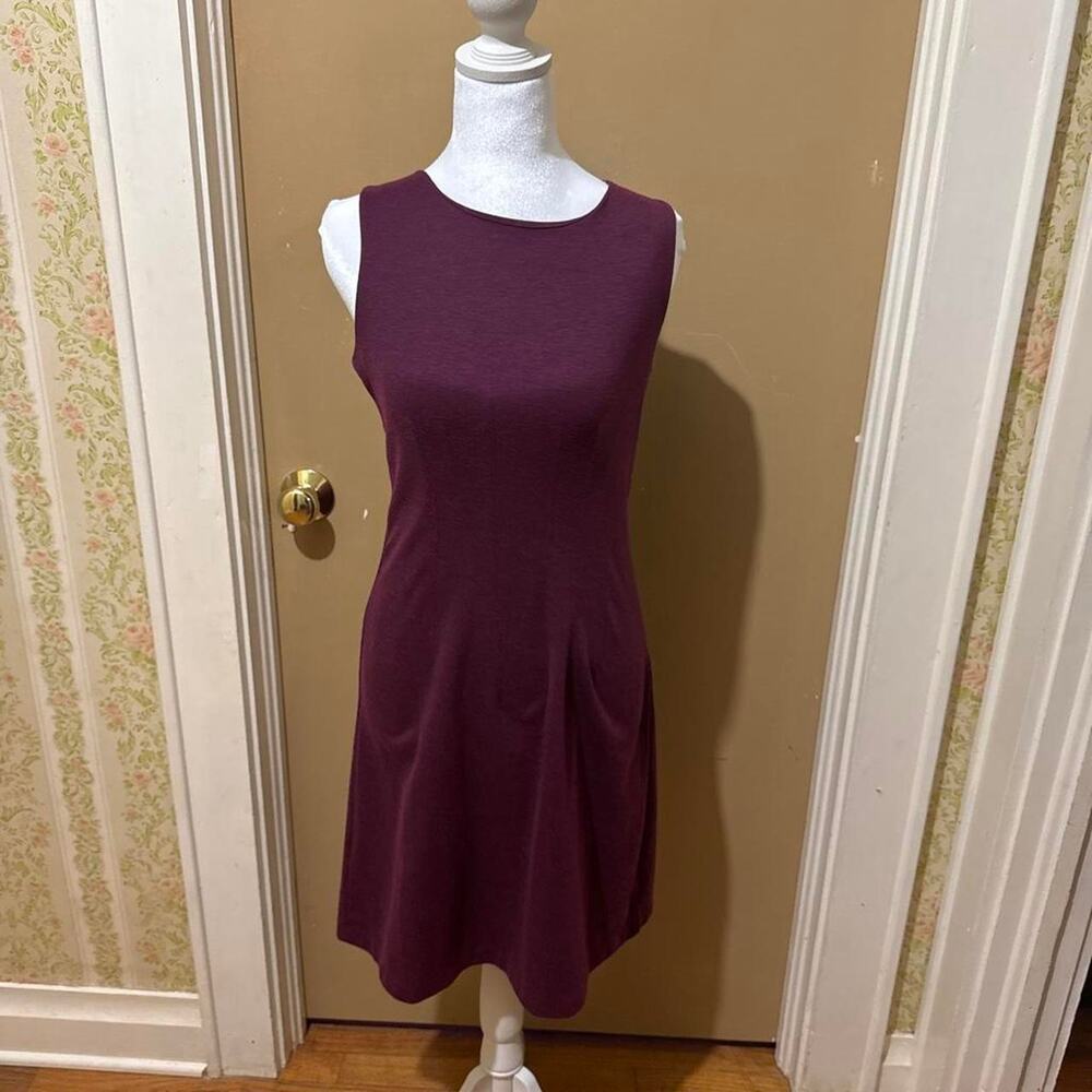 Burgundy sleeveless mini dress
